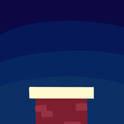 Black Santa From Chimney Greeting GIF