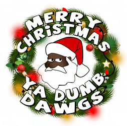 Black Santa Savage Christmas Greeting GIF