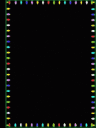 Black Screen Glittery Border GIF