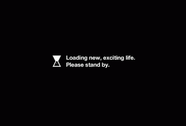Black Screen Loading New Life GIF