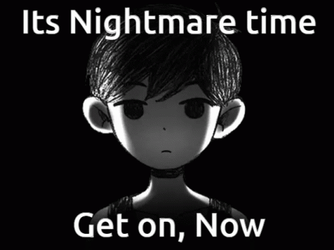 Black Screen Nightmare Time GIF