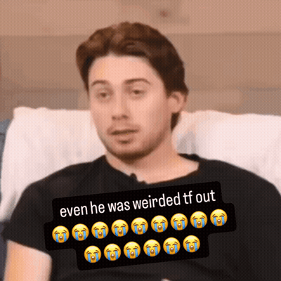 Black Shirt Man Hospital Bed Even He Was Weirded Tf Out GIF