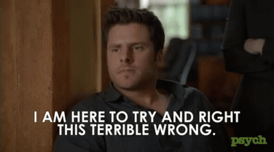 Black Shirt Man Vows To Right Wrong GIF