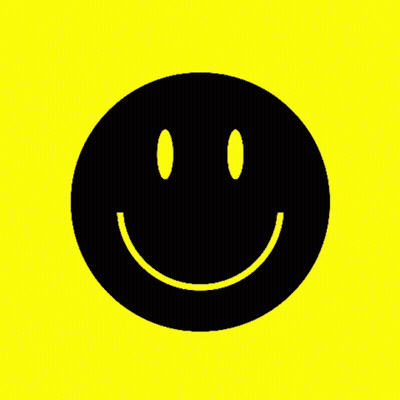 Black Smiley Face GIF