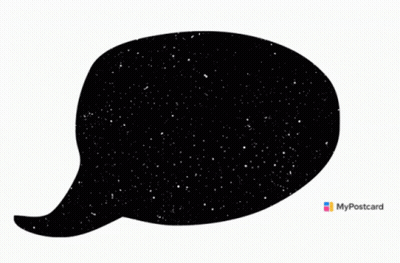 Black Speech Bubble Saying Silence Is An Answer Too GIF