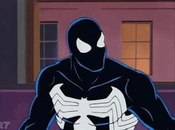 Black Spooderman Looking For Something GIF