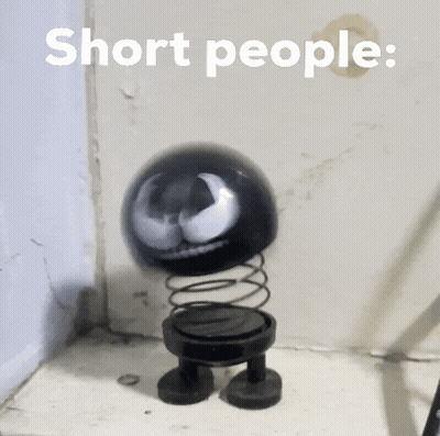 Black Spring Toy Short People GIF