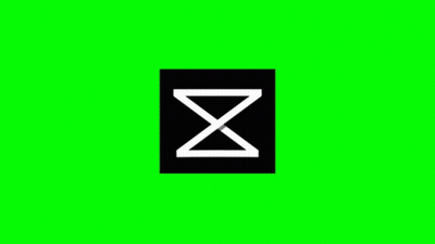 Black Square With White X On Green Background GIF