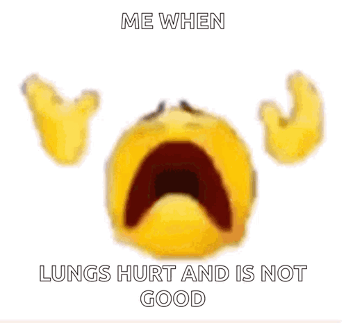 Black Stain Me When Lungs Hurt Not Good GIF