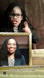 Black Supreme Kid Copying Judge Biden GIF