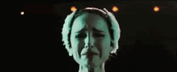 Black Swan Crying Natalie Portman GIF