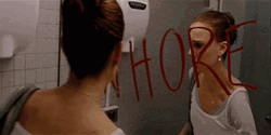 Black Swan Natalie Portman Cleaning Mirror GIF