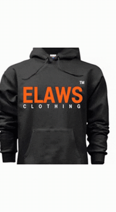 Black T-Shirt With Orange Calpix Hydro Dipping Logo GIF