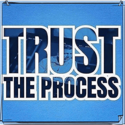 Black Text Trust The Process GIF