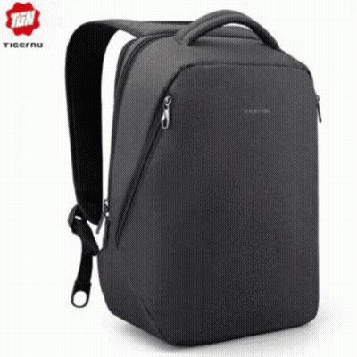 Black Tigernu Backpack With Handle GIF