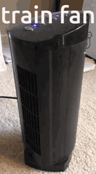 Black Train Fan Moving GIF