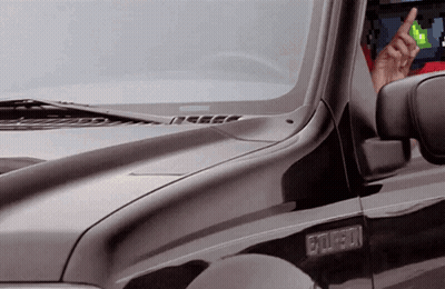 Black Truck With Excursion On Side GIF