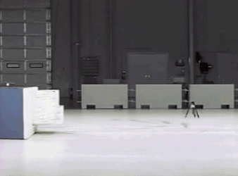 Black Van Crash Simulation GIF