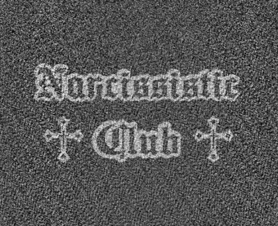 Black White Carpet With Northern Font And Cross GIF