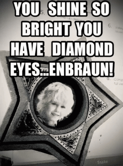 Black White Girl You Shine So Bright Diamond Eyes Enbraun GIF