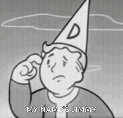 Black White Man D Hat My Name's Jimmy GIF