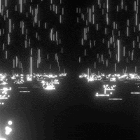 Black White Rain Glow GIF