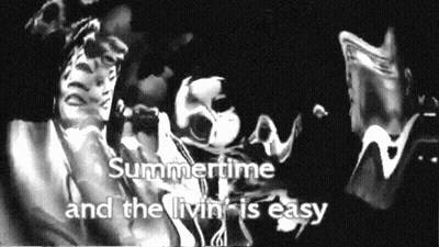 Black White Summertime And The Livin' Is Easy GIF