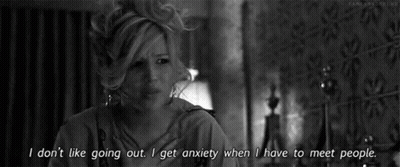 Black White Woman I Don't Like Going Out GIF