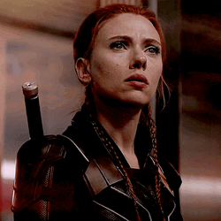 Black Widow Analyzing  GIF