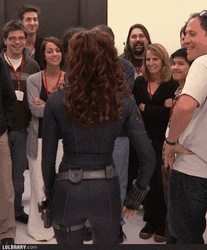 Black Widow Sassy Walk GIF