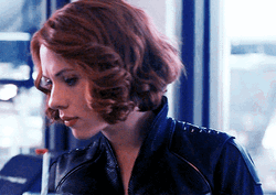 Black Widow Sips Drink GIF
