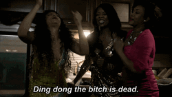 Black Woman Ding Dong The Witch Is Dead GIF