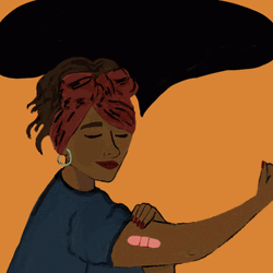 Black Woman Got Vaccine GIF
