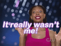 Black Woman In Pink It Really Wasnt Me GIF