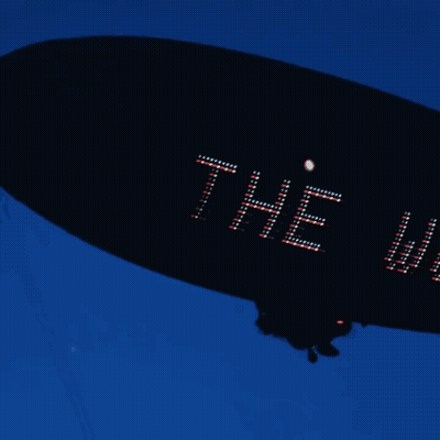 Black Zeppelin With He Won GIF
