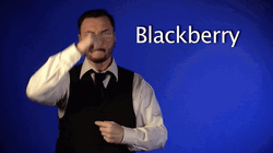 Blackberry Sign Language GIF