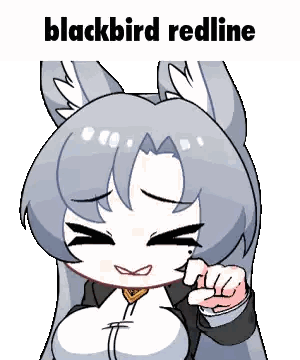 Blackbird Redline Cartoon Girl Sticker