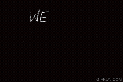 Blackboard Saying We Trace Our Selves In These GIF