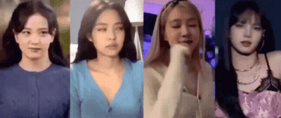 Blackpink Jennie Rosé Lisa Jisoo Collage GIF