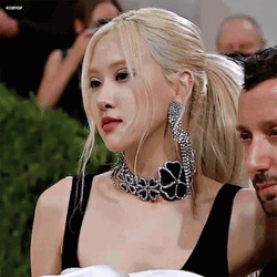 Blackpink Rose Met Gala GIF