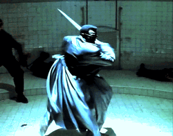 Blade Hits The Enemy With His Sword GIF