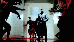 Blade Inside Blood Filled Club And Vampires GIF