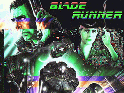 Blade Runner 1982 Poster Glitch GIF