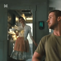 Blade Runner 2049 Hologram Joi Serves Food GIF