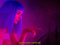 Blade Runner 2049 Hologram Joi You Look Lonely GIF