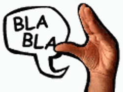 Blah Blah Talk To The Hand GIF