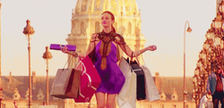 Blair Waldorf Shopping Spree GIF