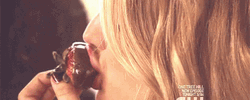 Blake Lively Eating Strawberry Chocolate GIF