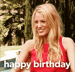 Blake Lively Happy Birthday GIF