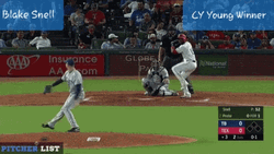 Blake Snell Home Run Hitting GIF